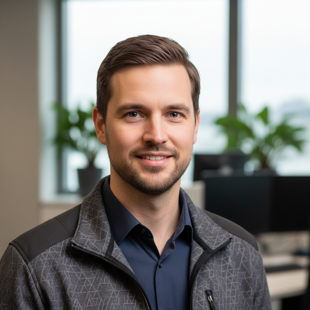 Derek Okafor, IT systems specialist, professional headshot smiling