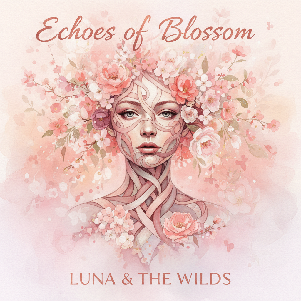 Album cover with soft pink tones and abstract shapes for Espresso