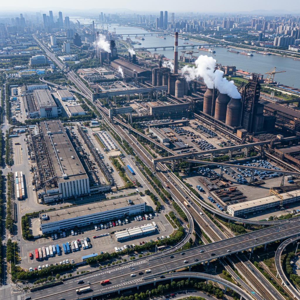 Wuhan Central China industrial hub with automotive and steel manufacturing facilities