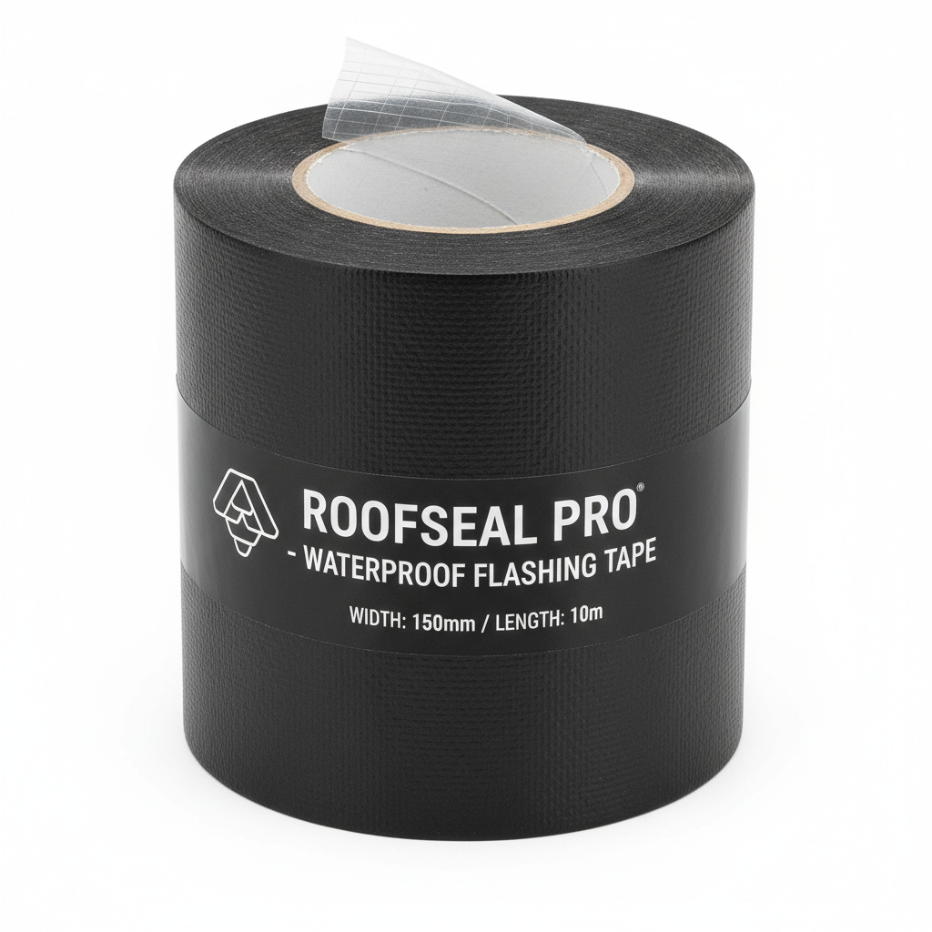 Self-adhesive ledger flashing tape roll for deck waterproofing