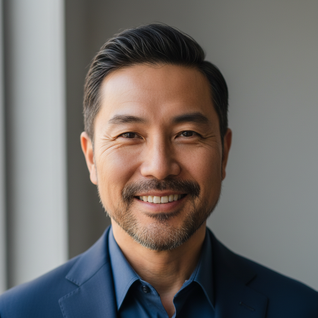 Michael Chen, Asian man in suit with confident smile