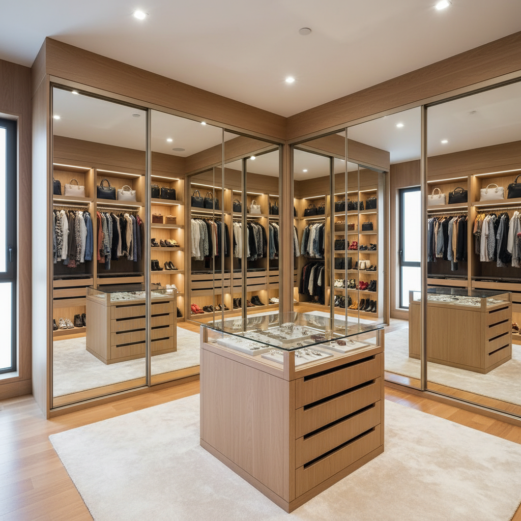 Placard Dressing 2 Portes Coulissantes Miroir