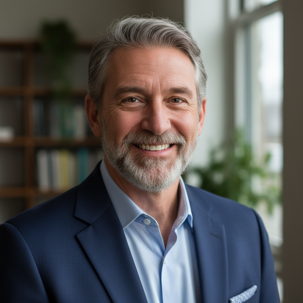 Portrait of Vikram Patel, successful USA Green Card holder