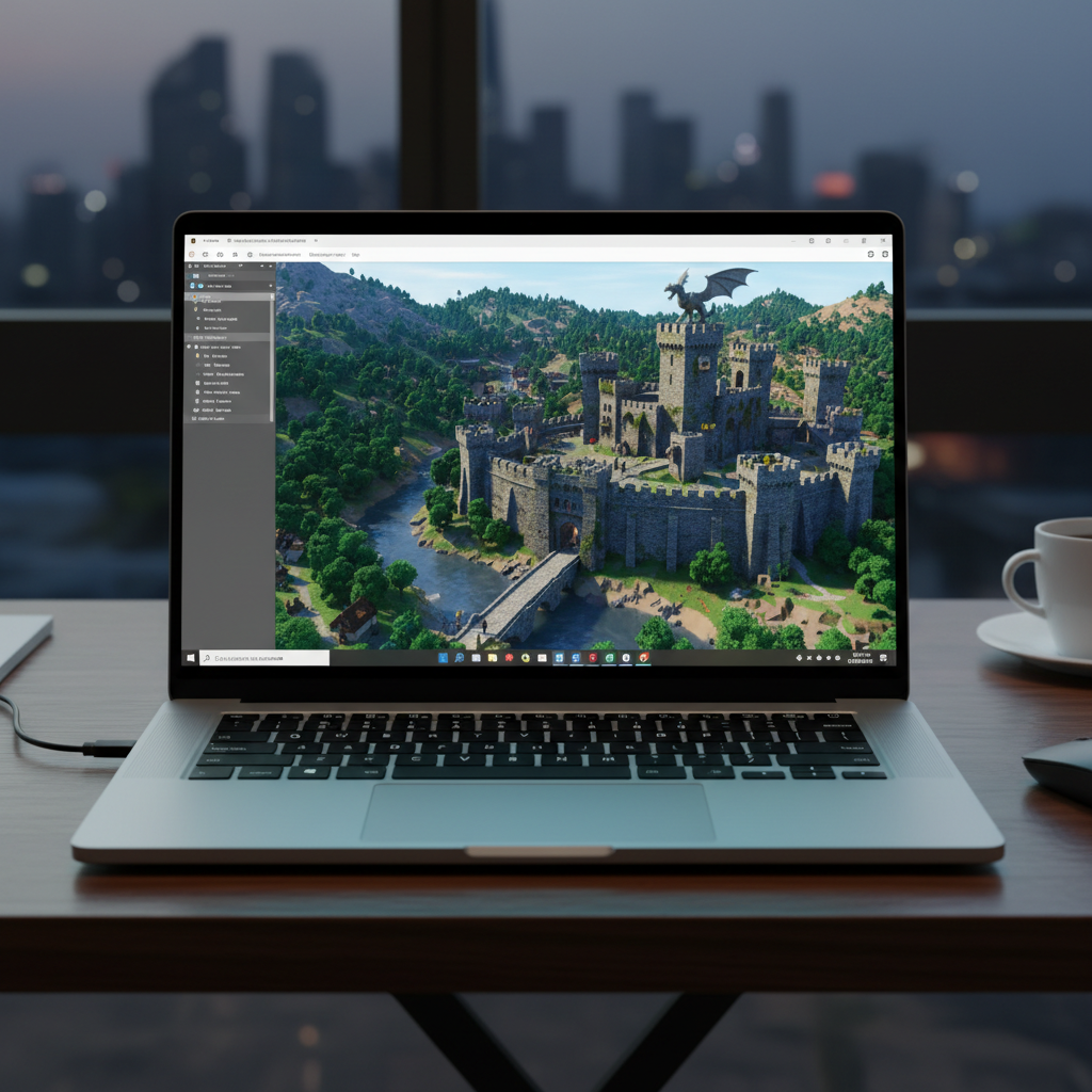 Roblox studio interface showing building tools and colorful block structures