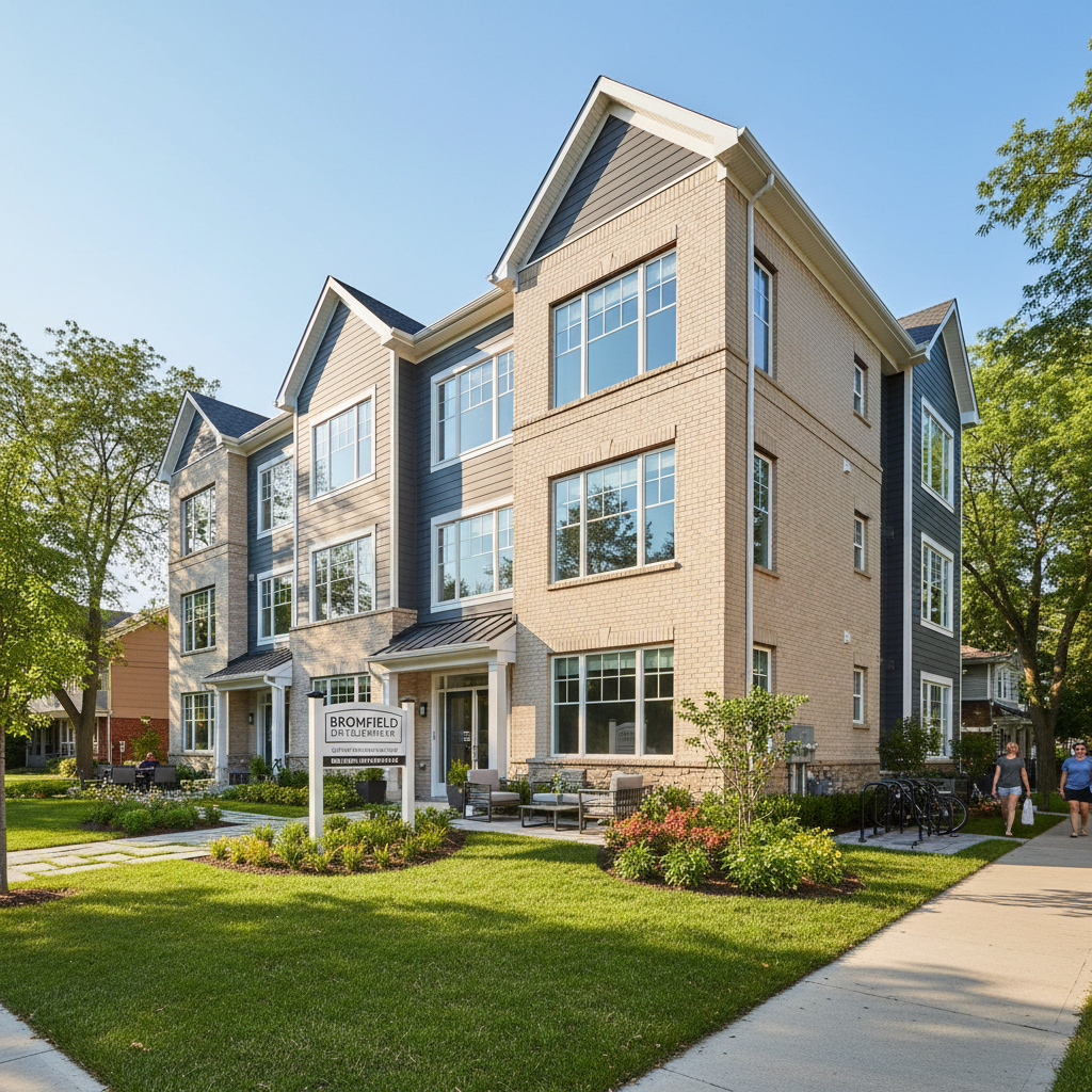 Multi-family residential property in South Boston with improved exterior and professional maintenance by Bromfield Development