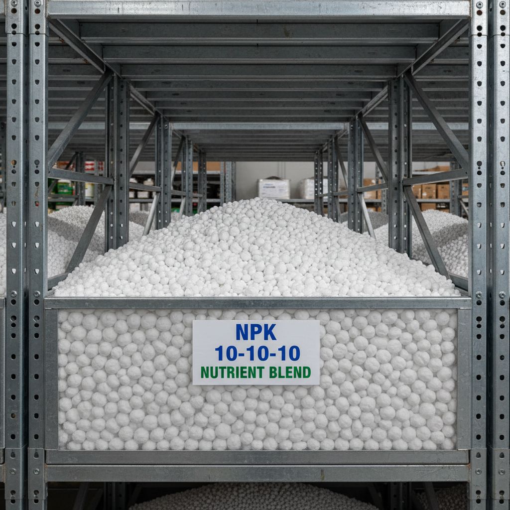 Ammonium sulphate white crystalline fertilizer in bulk storage bags