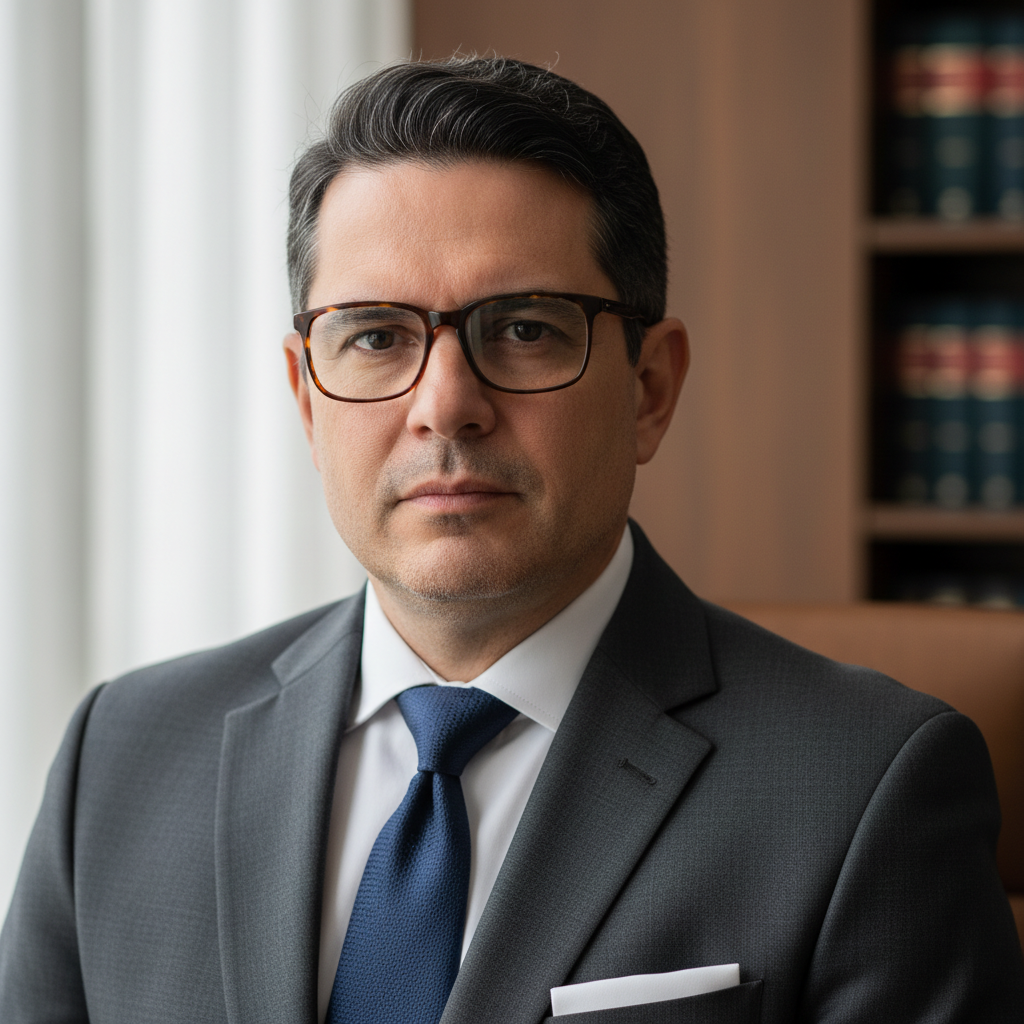 Man with glasses in professional setting