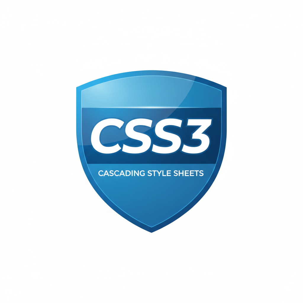 CSS3 logo - cascading style sheets for web design
