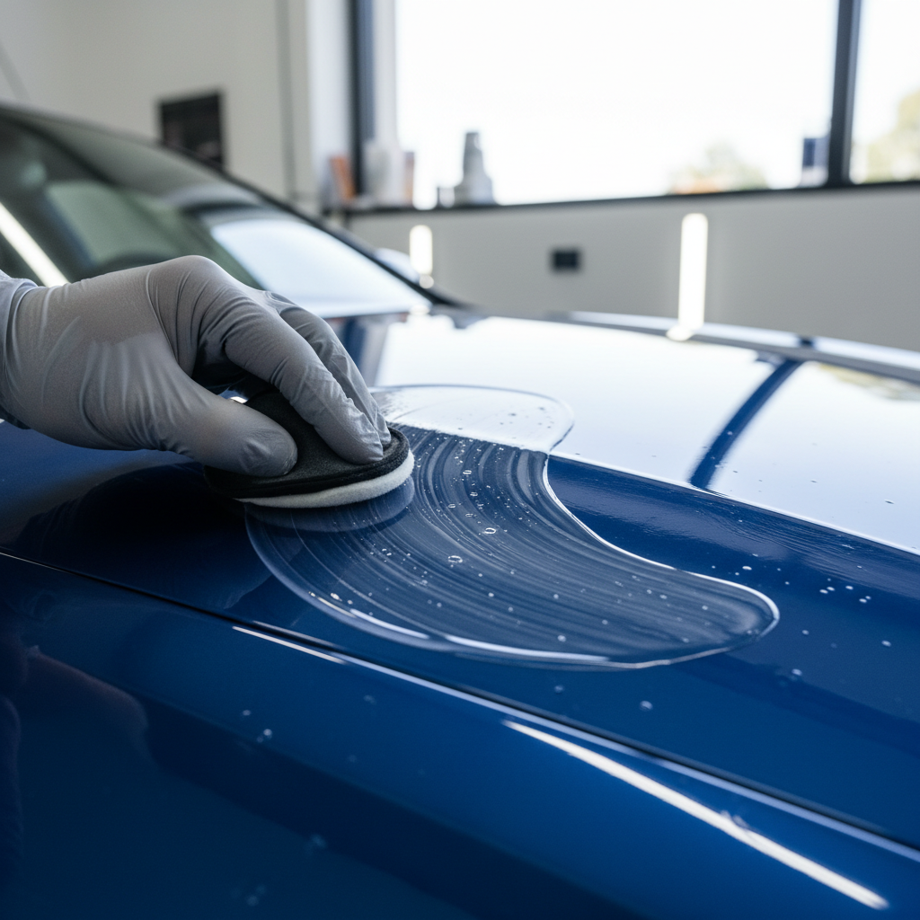 Nakładanie powłoki ochronnej na lakier samochodu — zabezpieczenie przed zarysowaniami i UV