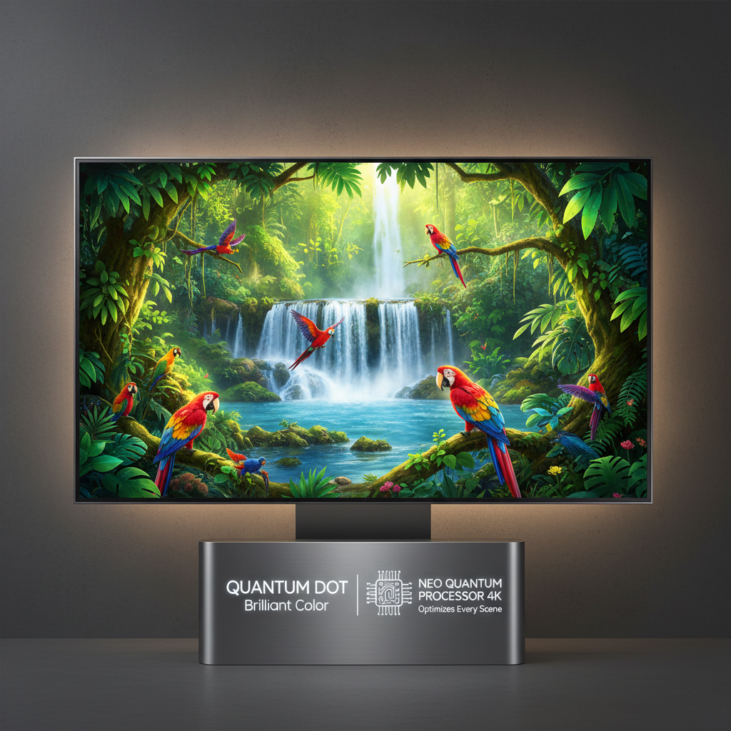 Samsung 65" QLED 4K Smart TV QN65Q80C product image on clean background