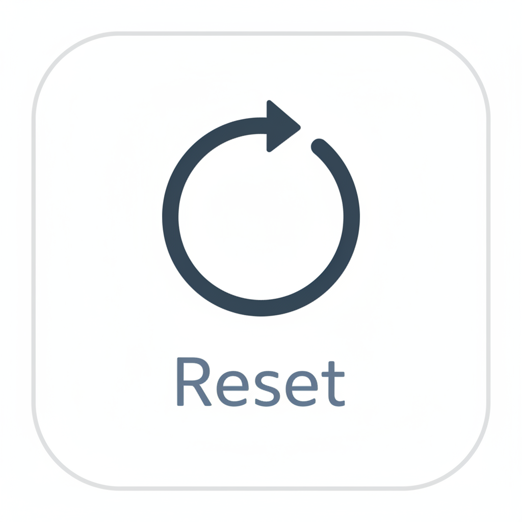 Reset icon