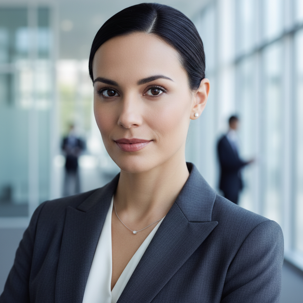 Nadia Kowalczyk, token economist, confident professional portrait