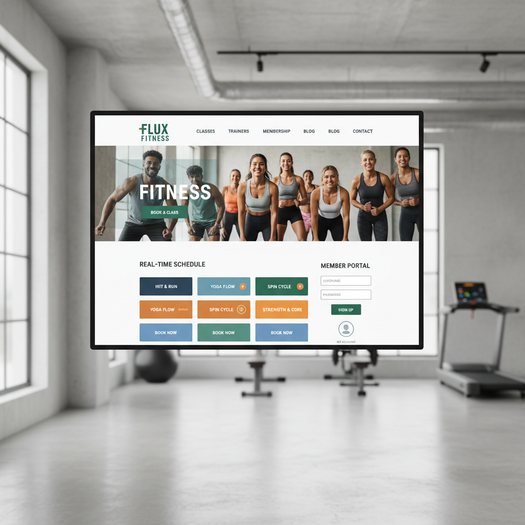 Nova Fitness Studio website design — Health & Wellness