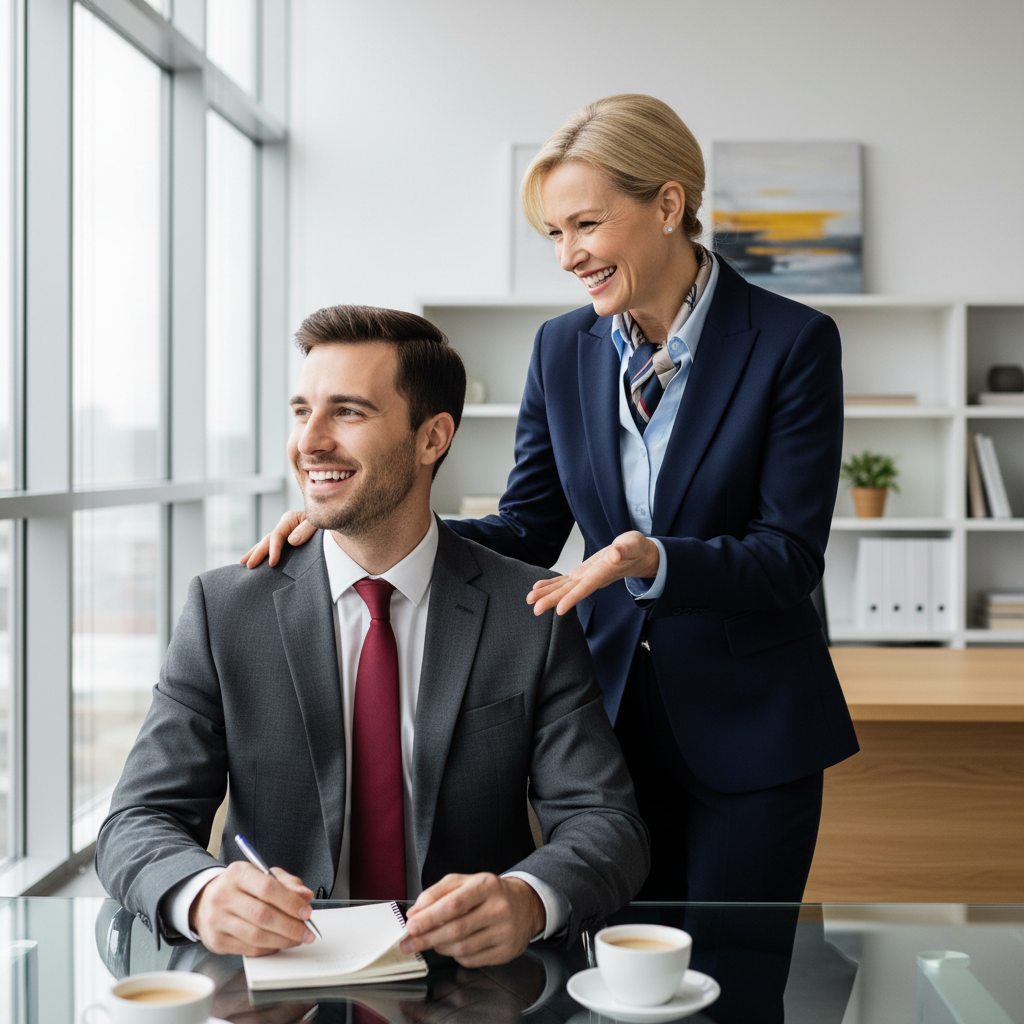 Professional insurance agent consulting with a family couple in a bright Pennsylvania office, reviewing policy documents together