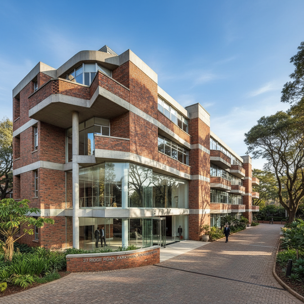 27 Ridge Road Parktown Johannesburg — commercial investment property exterior showing the scale and architectural character of the building