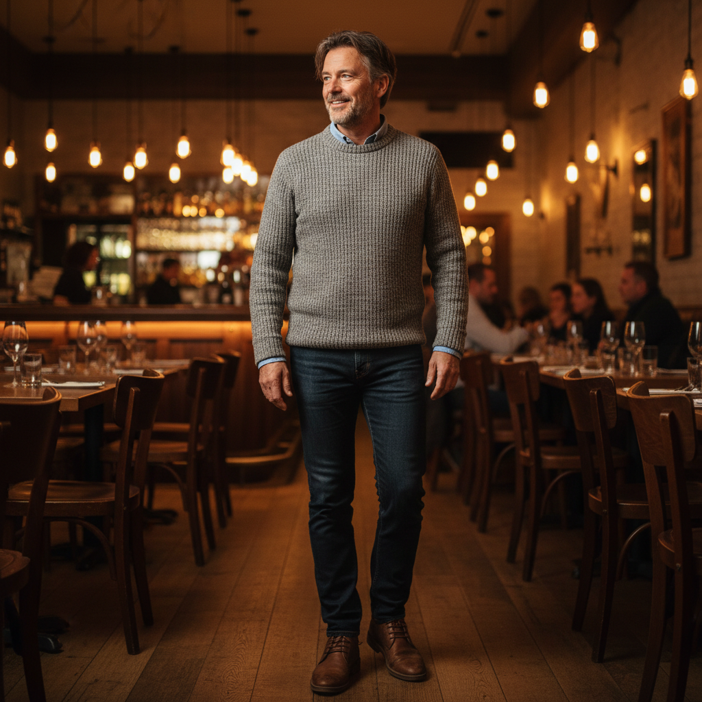Friendly man with glasses smiling outdoors, Kaly Restaurant reviewer