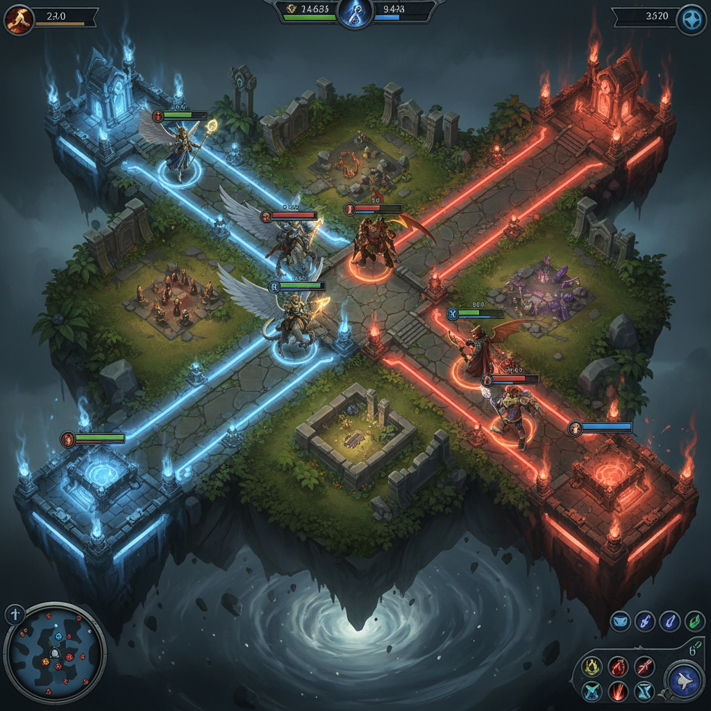 Multiplayer battle arena game