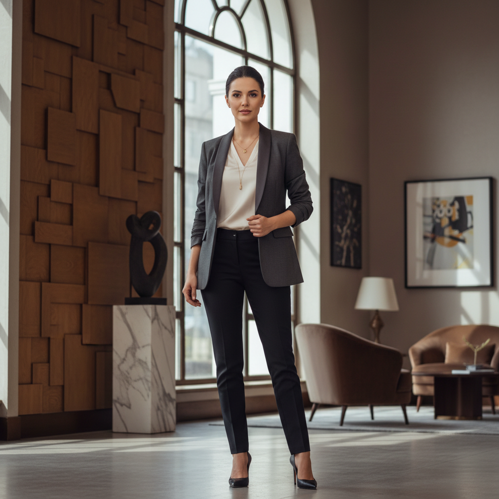 Victoria Ashford, Entrust Placement Director, poised professional woman in elegant setting
