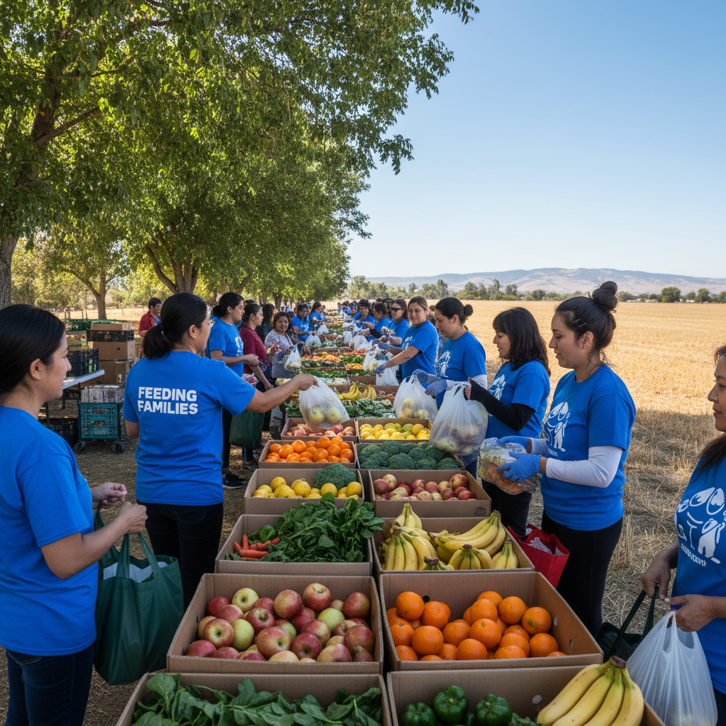 Portrait of Marcus Okafor, Program Director at Second Harvest Gleaners, Central Valley CA