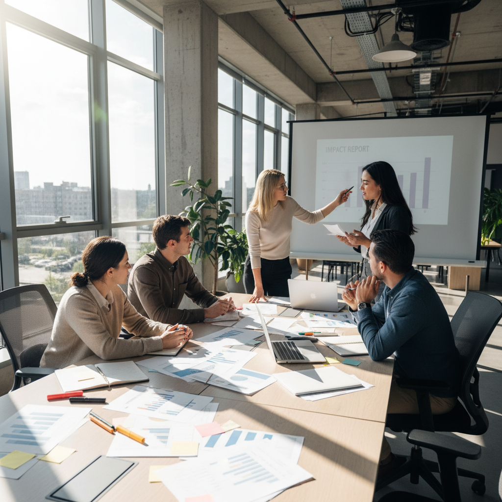 USA Peptide Pros editorial team at work in a modern research intelligence office