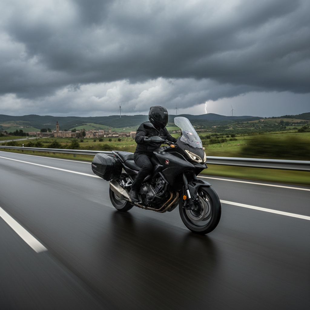 Honda NT1100 en carretera de montaña