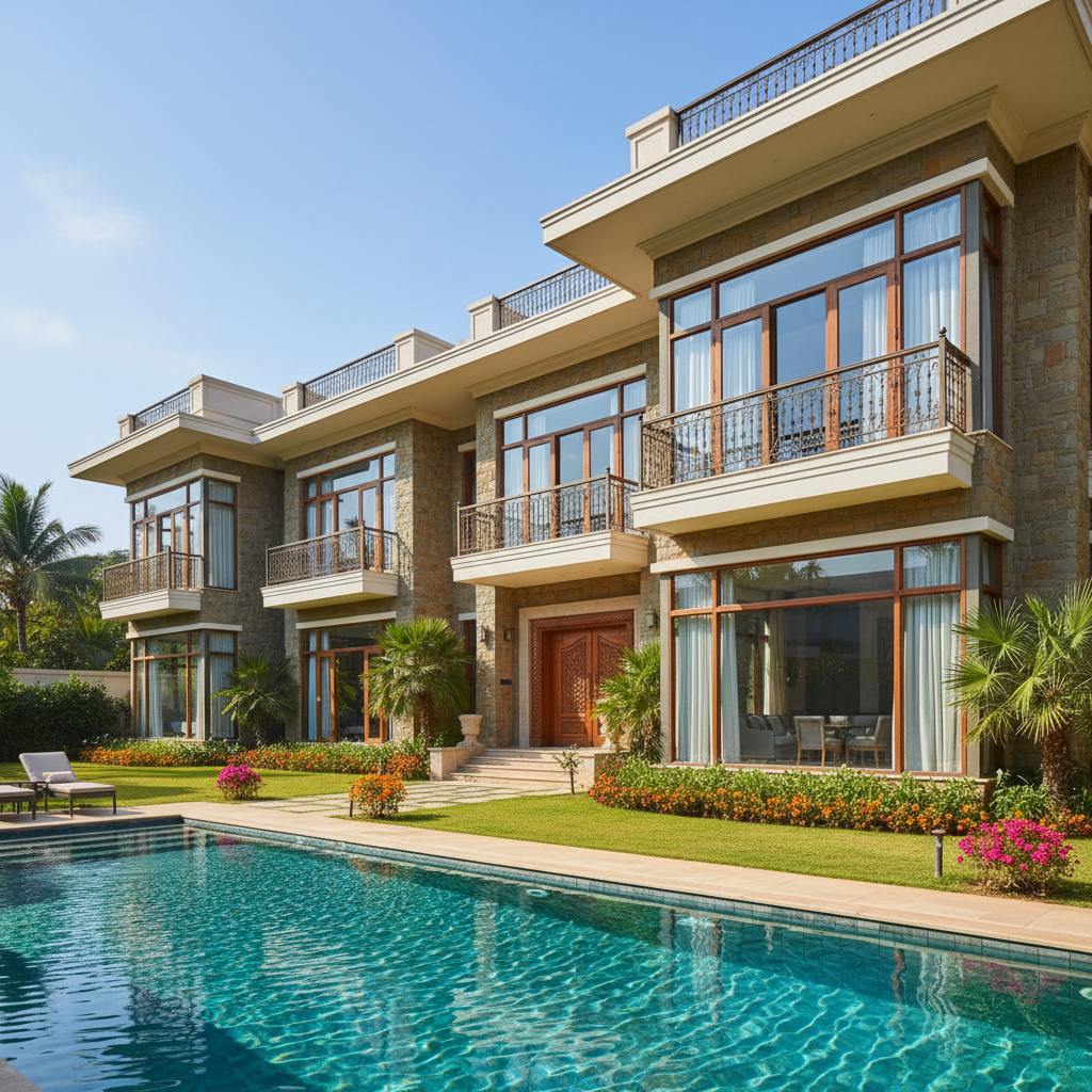 Luxury villa with private garden in Thane