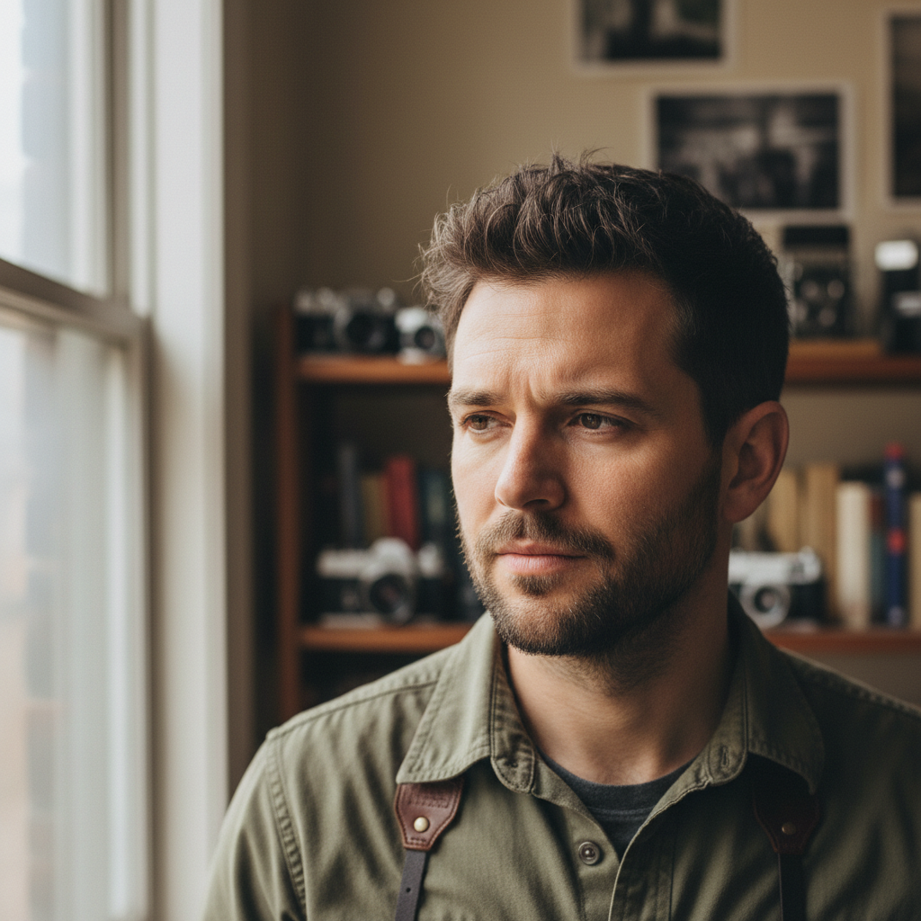 Marcus Webb, man with thoughtful expression