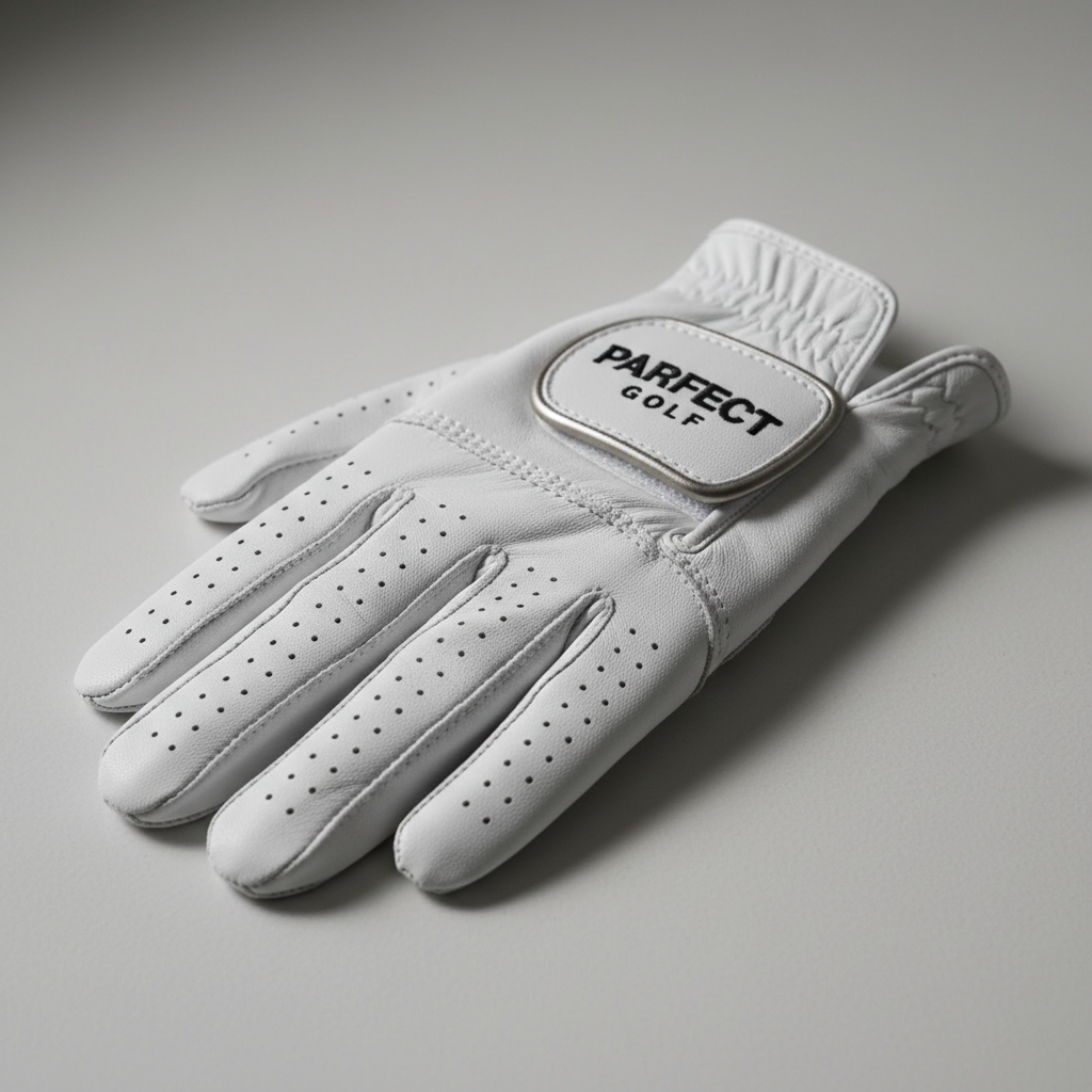 Premium tan leather driving gloves with perforated details