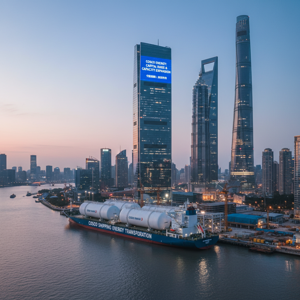 COSCO Shipping Energy Transportation capital raise, capacity expansion, Shanghai