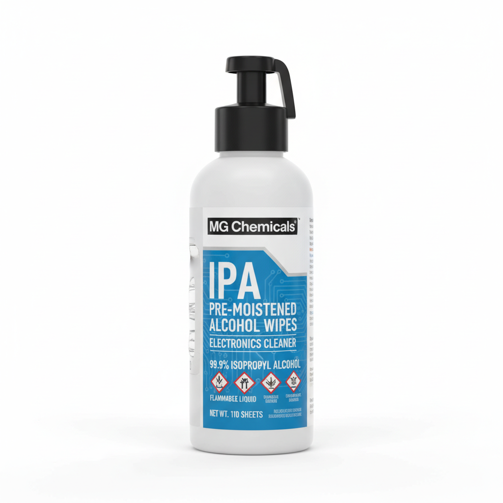 IPA cleaning agent bottles for PCB and electronics cleaning