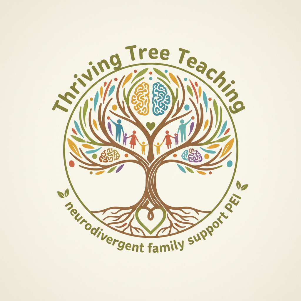 Thriving Tree Teaching logo — neurodivergent family support PEI