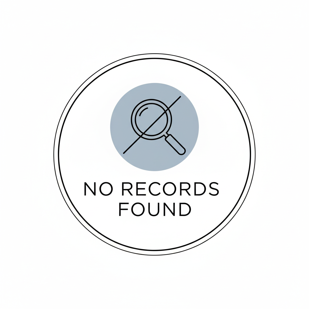 No results found icon