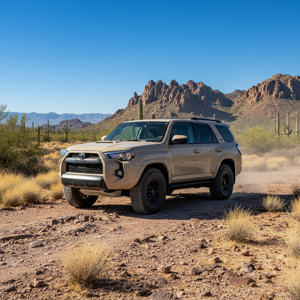 Priya Nair's 2023 Toyota 4Runner TRD Pro off-road overland build in Arizona desert
