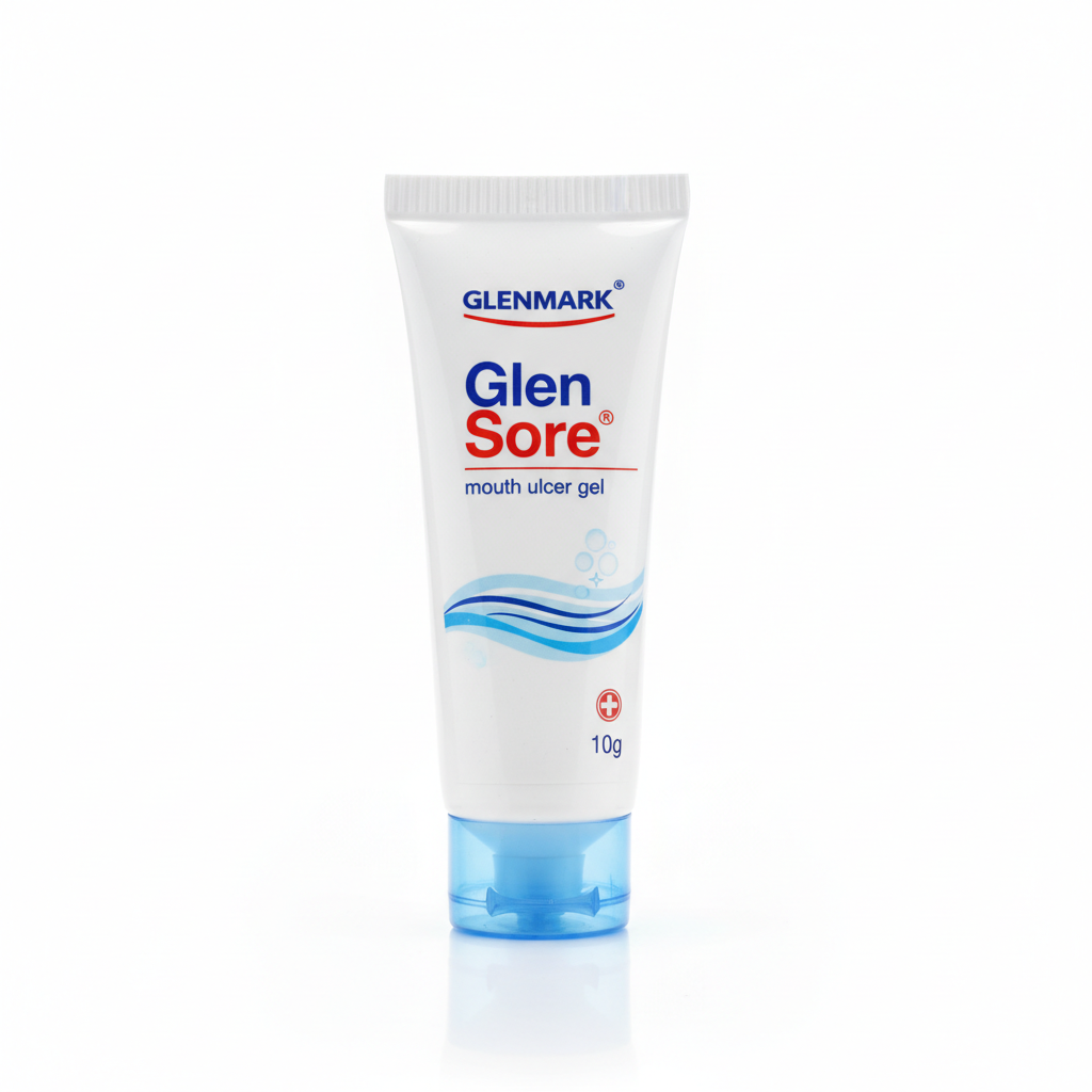 Glen Sore mouth ulcer gel 10g tube by Glenmark
