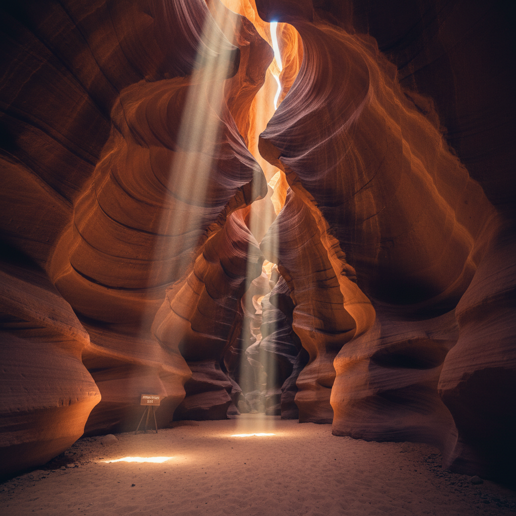 Antelope Canyon at First Light — Page, Arizona landscape
