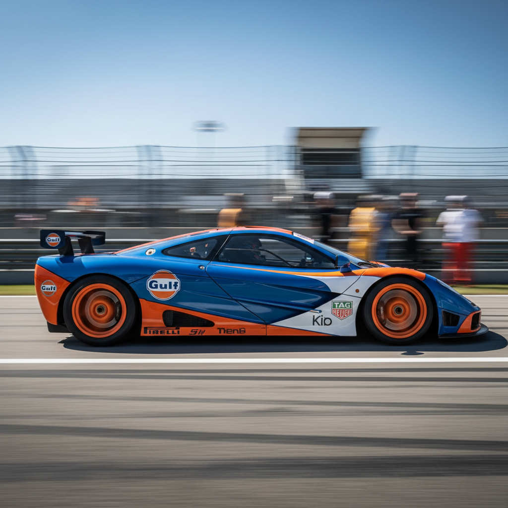 McLaren F1 GTR race car — Gordon Murray's masterpiece whose aerodynamic clay studies produced a road car so well-designed it won Le Mans outright in 1995