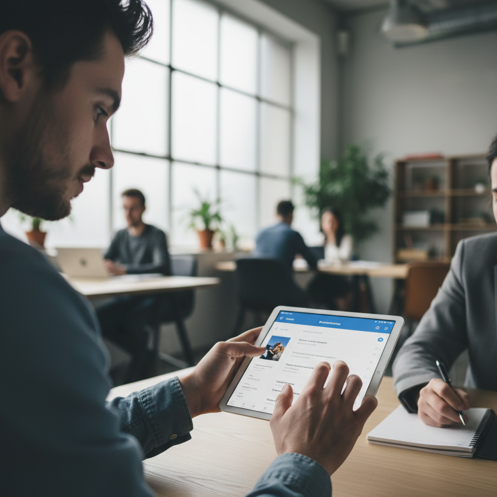Person on phone taking notes