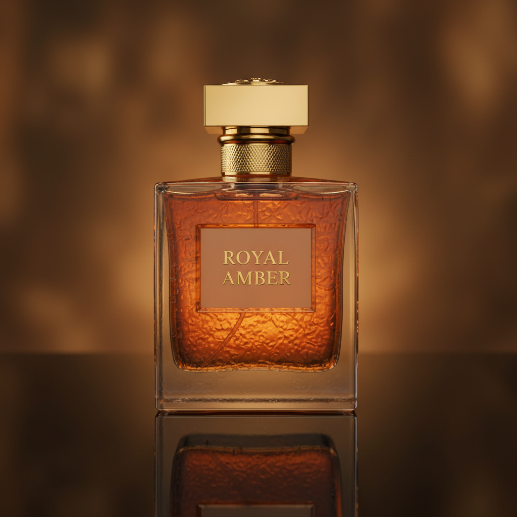 Royal Amber perfume bottle, Long-Lasting fragrance