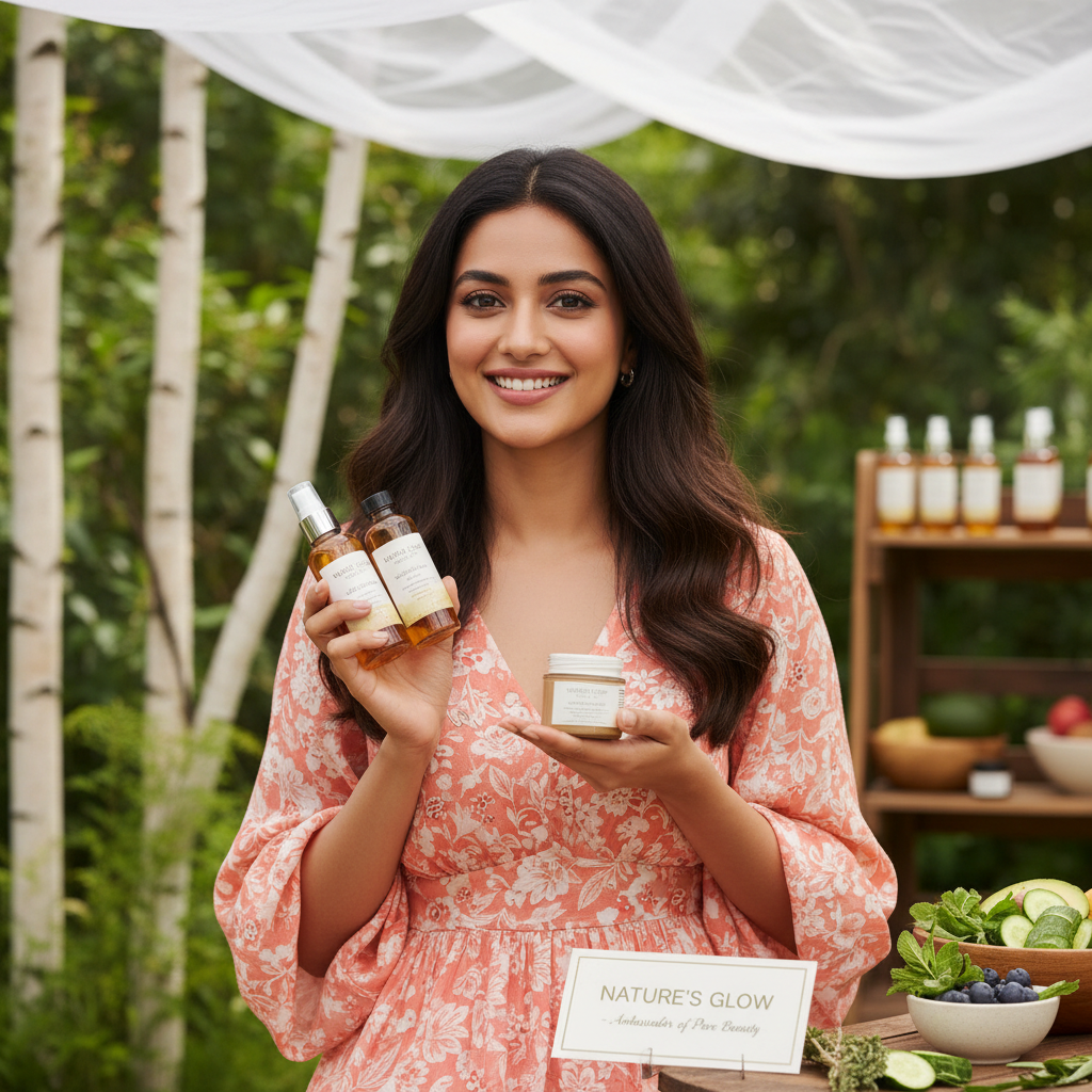 Rita Dakota H2O Cosmetics campaign face 2020 skincare campaign natural beauty self-care philosophy