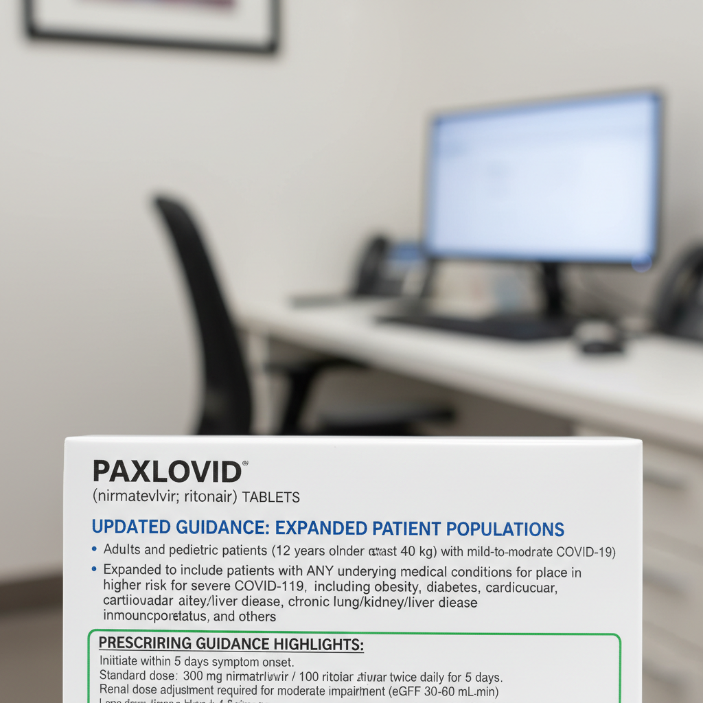 COVID-19 antiviral treatment label update with expanded patient populations and Paxlovid prescribing guidance