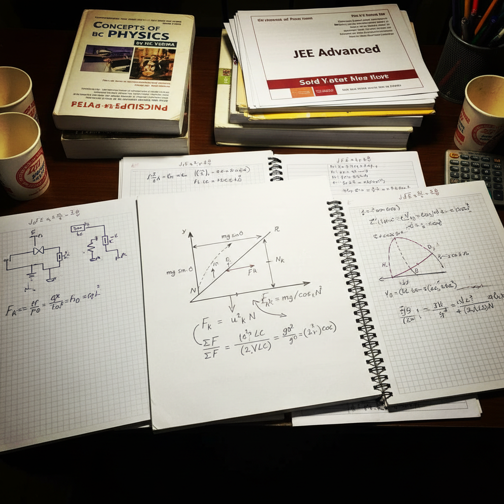 Physics equations and diagrams for Class 11 and 12 students