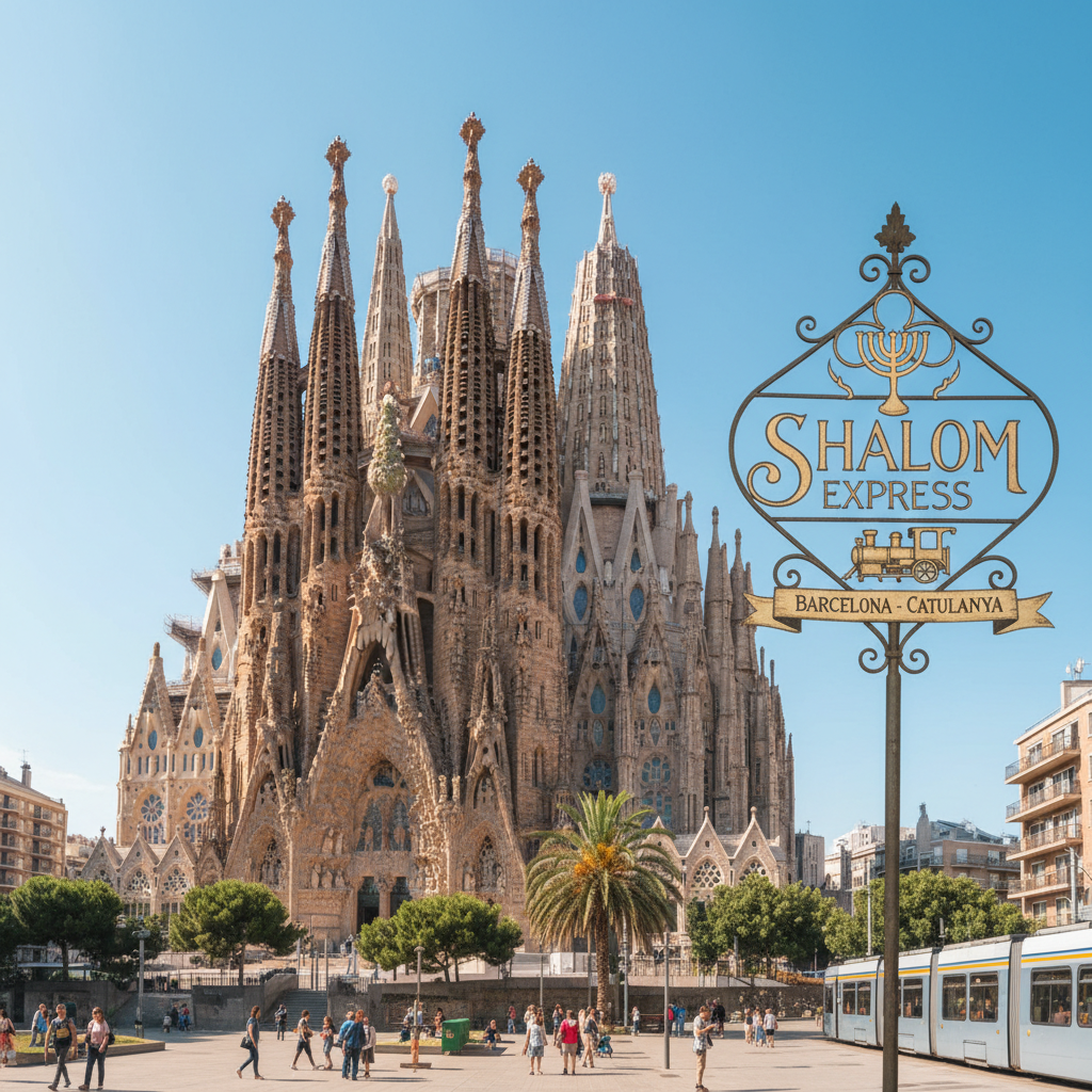 Sagrada Familia en Arequipa mostrando la presencia de Smart Expres en Cataluña