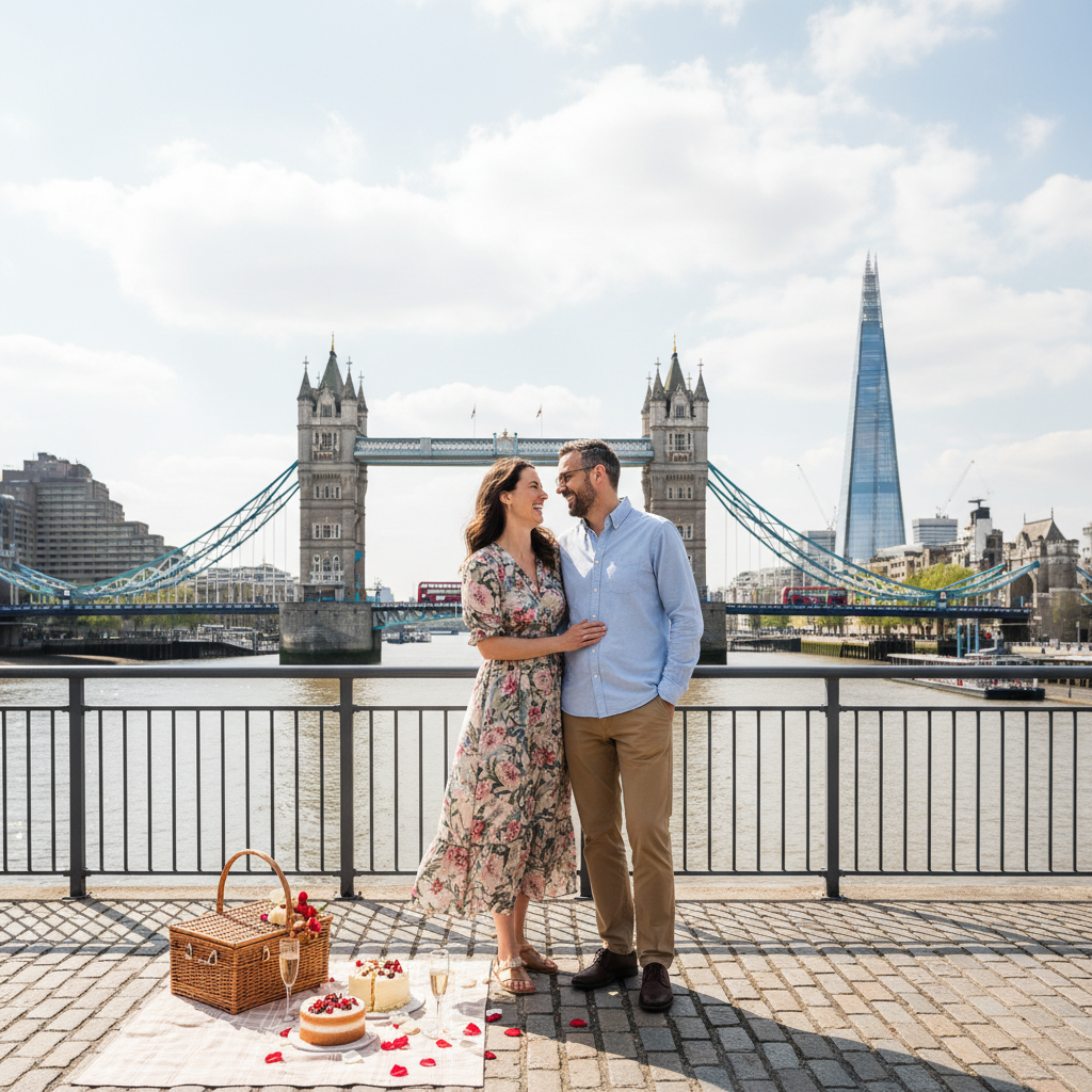 James and Priya Okafor couple from London on anniversary trip