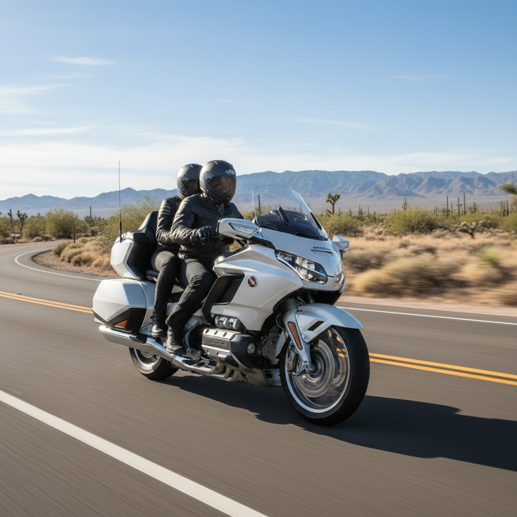 Honda Gold Wing Tour en carretera abierta