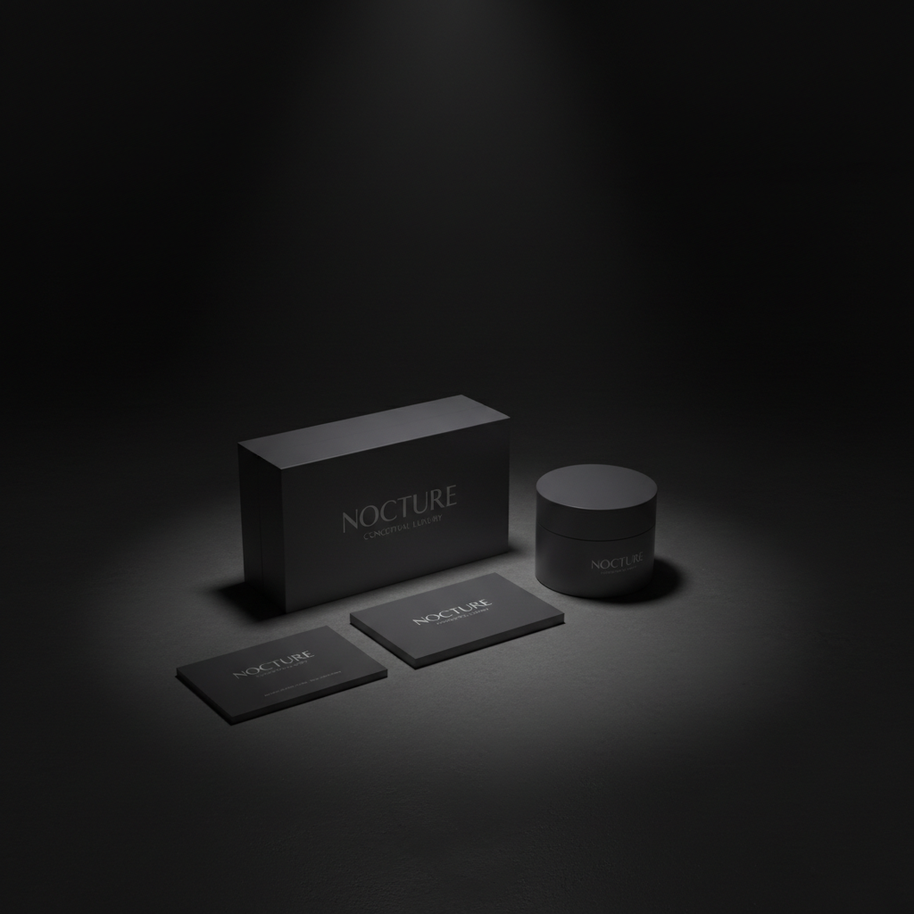 Custom design being printed on high-quality matte paper in a dark studio environment with dim blue ambient lighting