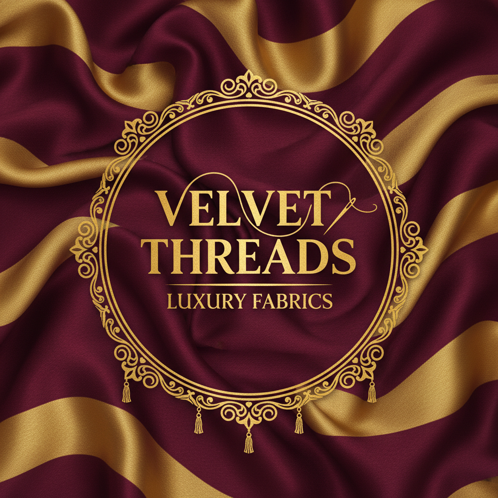 Luxurious burgundy silk drawstring pouch with gold embroidered patterns