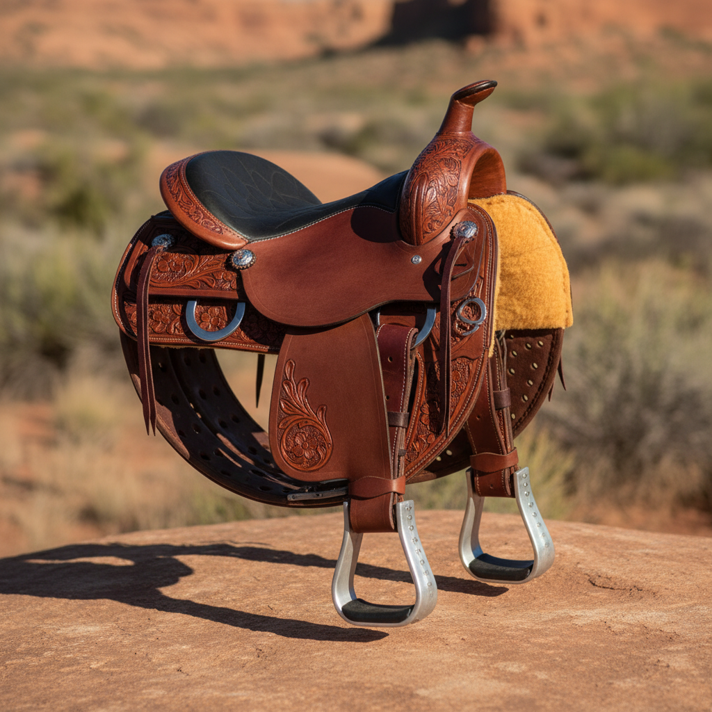 Circle Y Flex2 Trail — Saddles in Tan Premium Leather