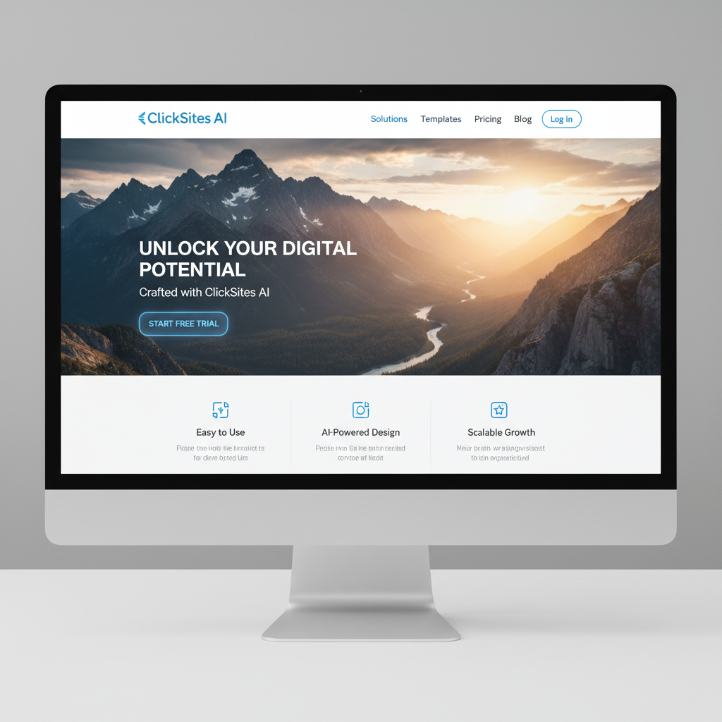 After: modern premium website with clean layout, strong typography, and clear call to action