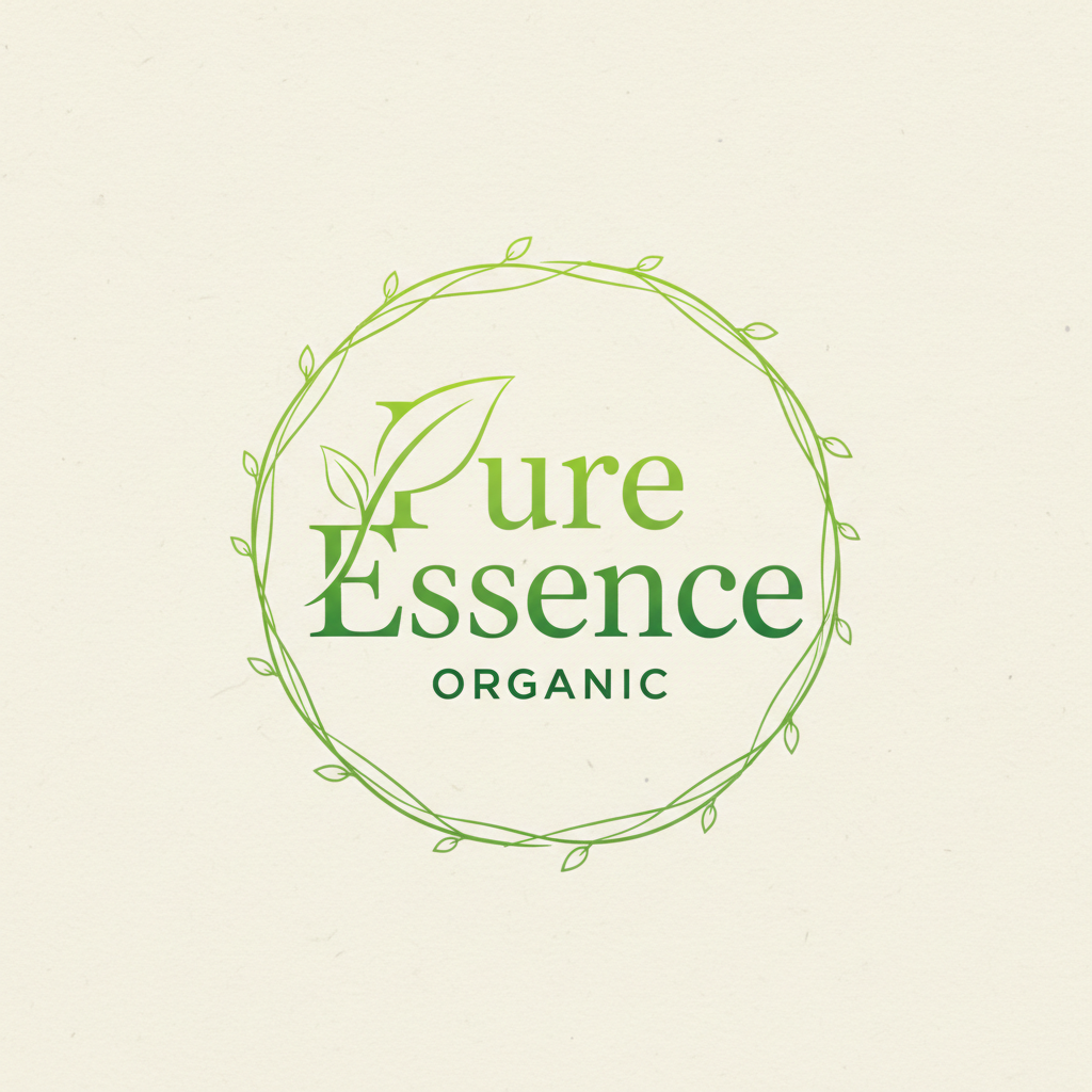 Pure Harvest organic foods logo with green leaf symbol
