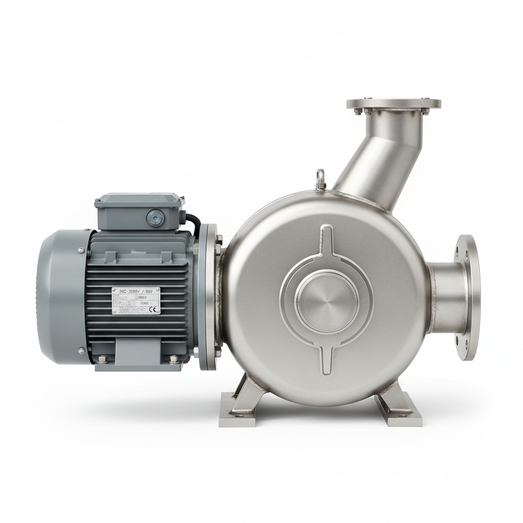 Industrial centrifugal pump 2HP stainless steel impeller 3 phase motor